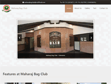 Tablet Screenshot of maharajbagclub.com